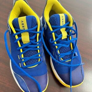 Under Armour Blue and Yellow Athletic Shoes